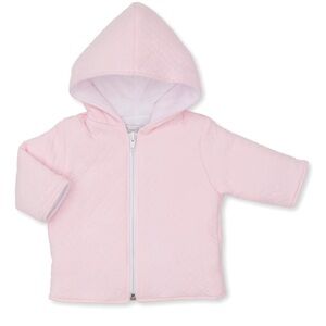 Kissy Kissy Classic Jacquards Pink Padded Zip Jacket